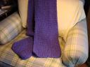 Purple Scarf - crocheted